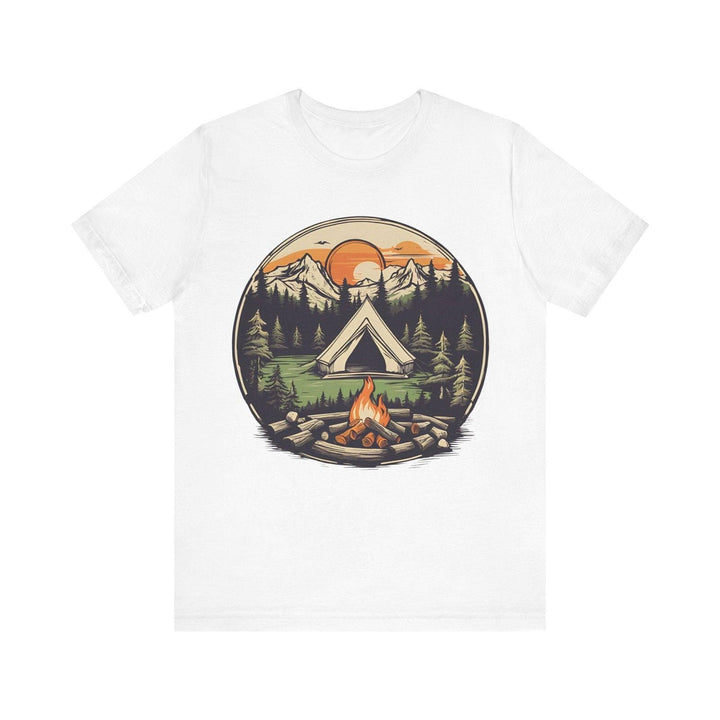 Summer Camp Wilderness Getaway T Shirt | White