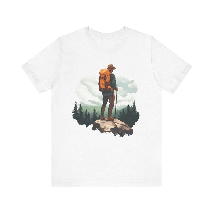 Hiking Wilderness Wanderer T Shirt | White