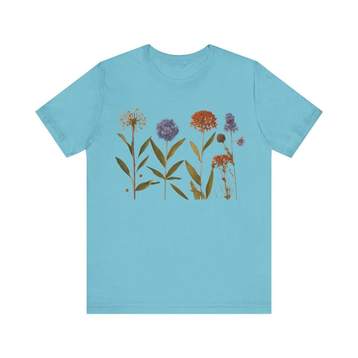 Flower Wildflower Harmony T Shirt | Turquoise