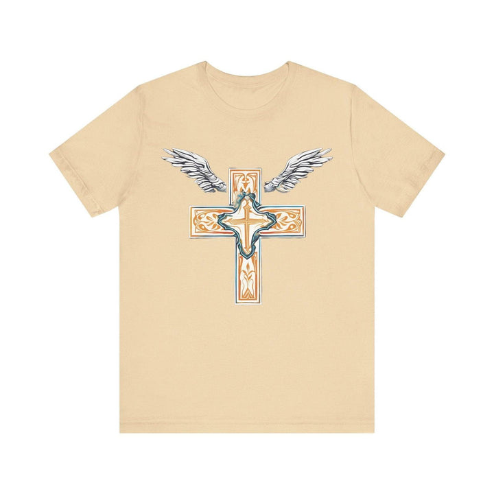 Christian Wings of Faith T Shirt | Soft Cream