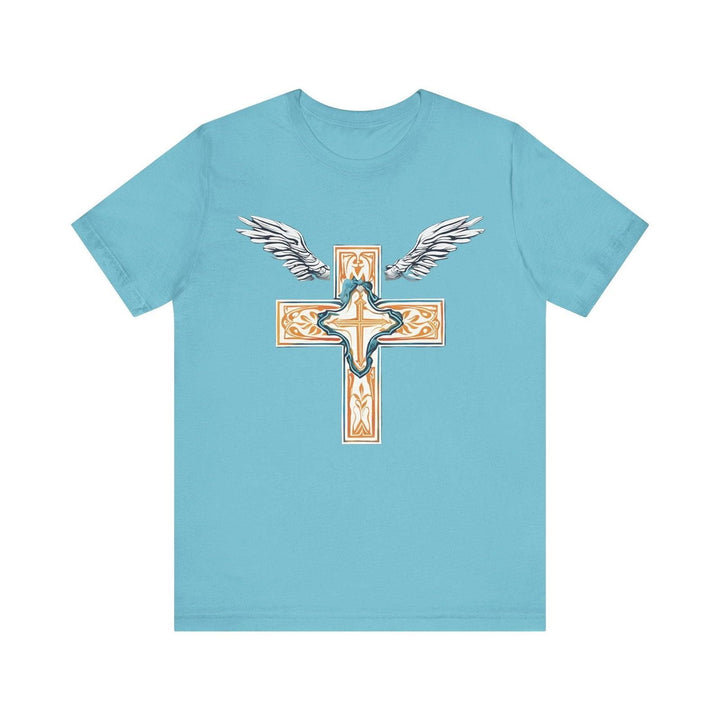 Christian Wings of Faith T Shirt | Turquoise