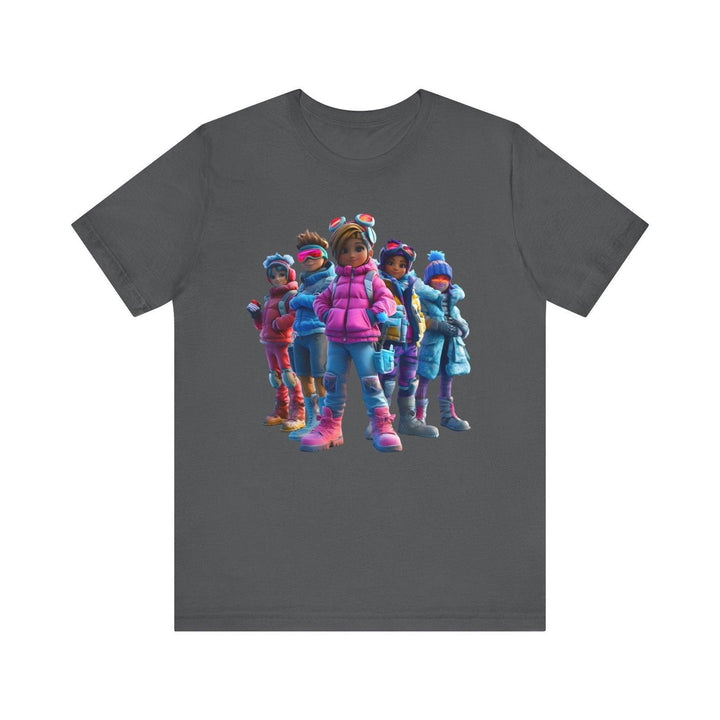 Fortnite Winter Adventure Squad T Shirt | Asphalt