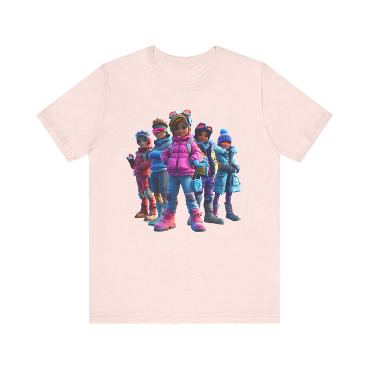 Fortnite Winter Adventure Squad T Shirt | Soft Pink